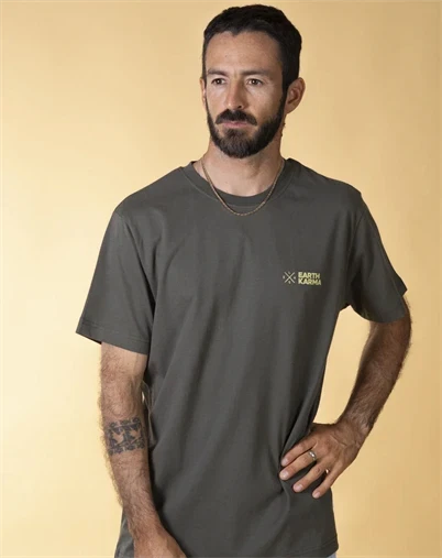 Elsk - Earth Karma Brushed T-Shirt - Granite Green
